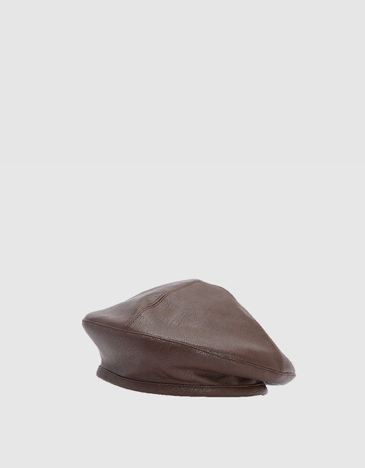 Vegan Leather Beret