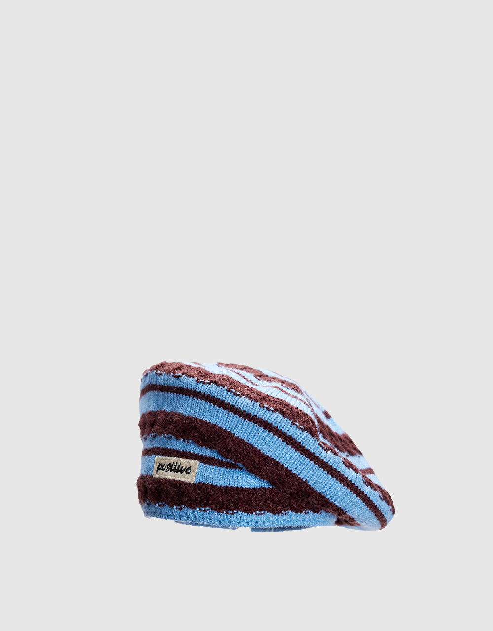 Striped Knitted Beret