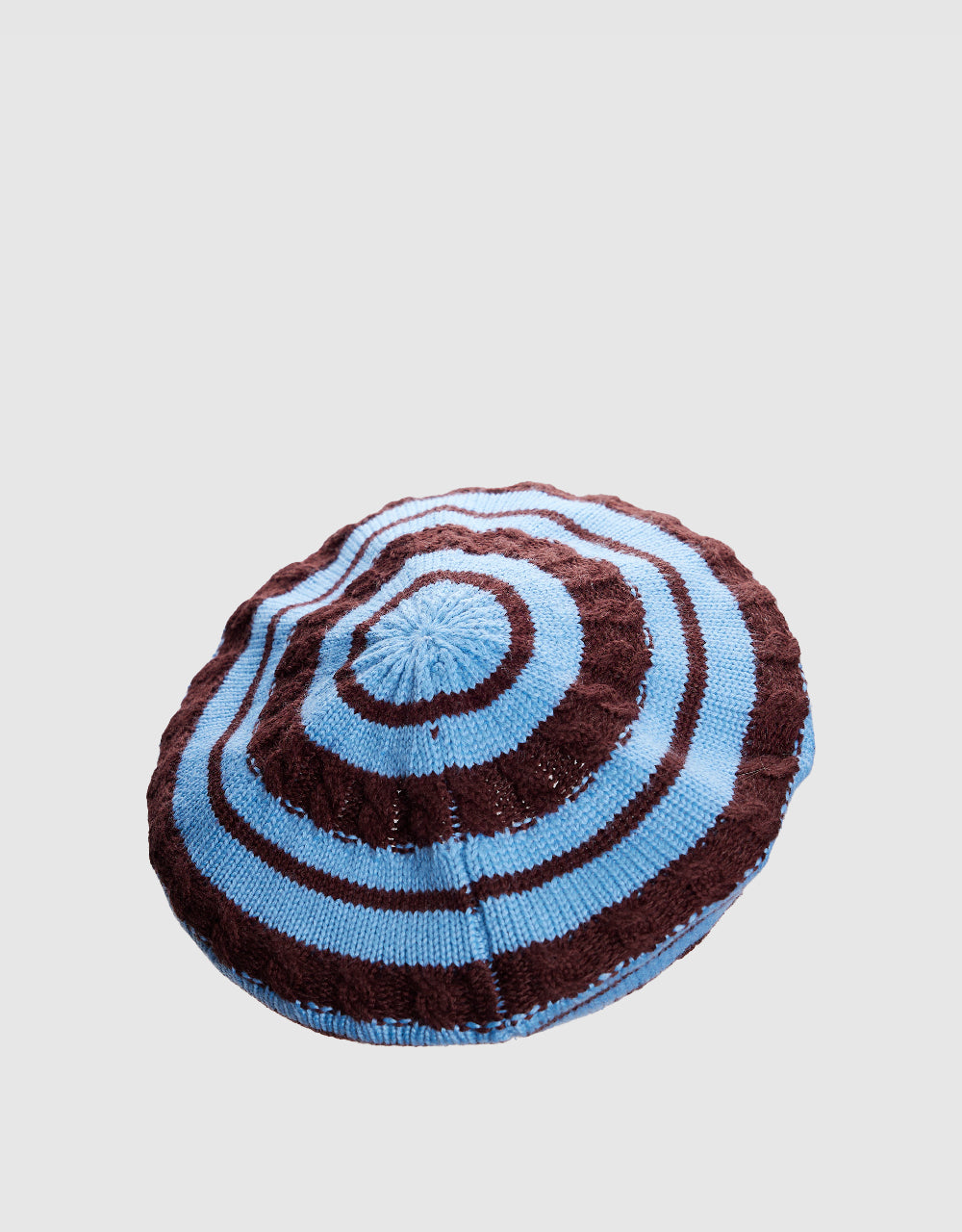 Striped Knitted Beret