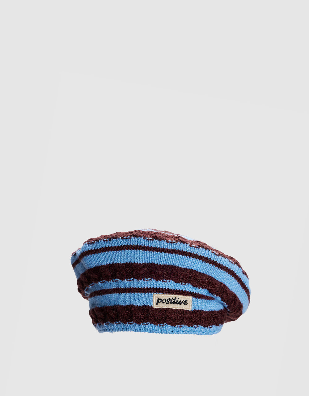 Striped Knitted Beret