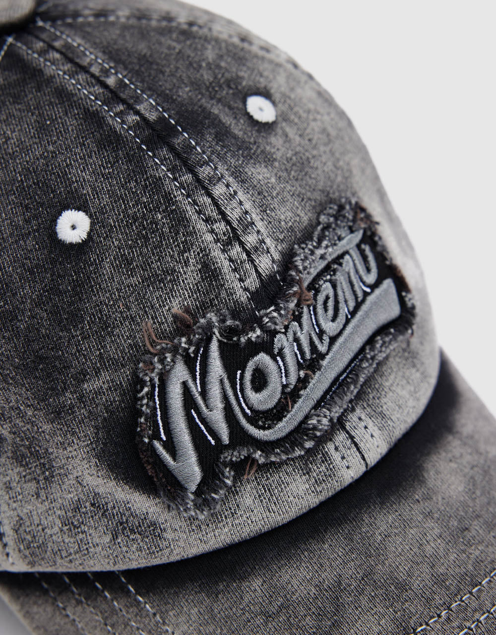 Letter Embossed Denim Baseball Cap