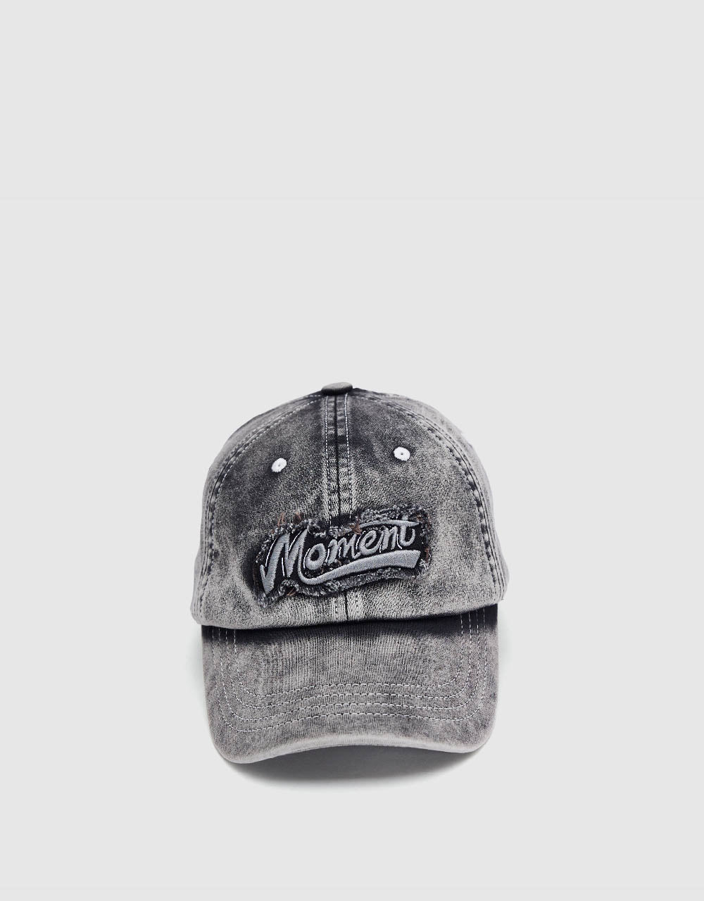 Letter Embossed Denim Baseball Cap