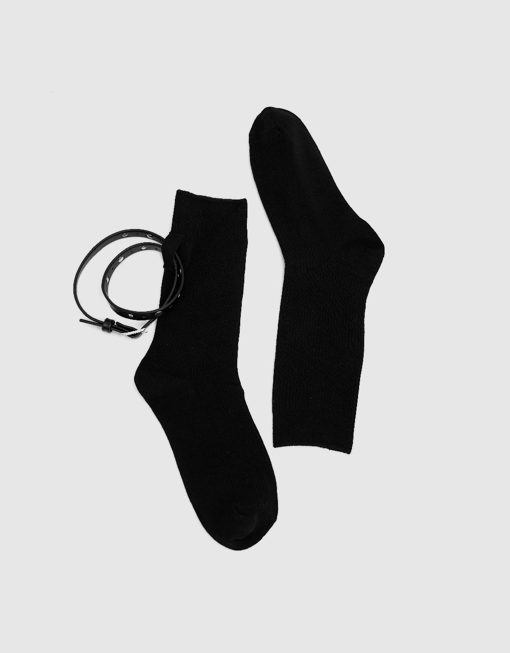 Belt Décor Mid-Length Socks