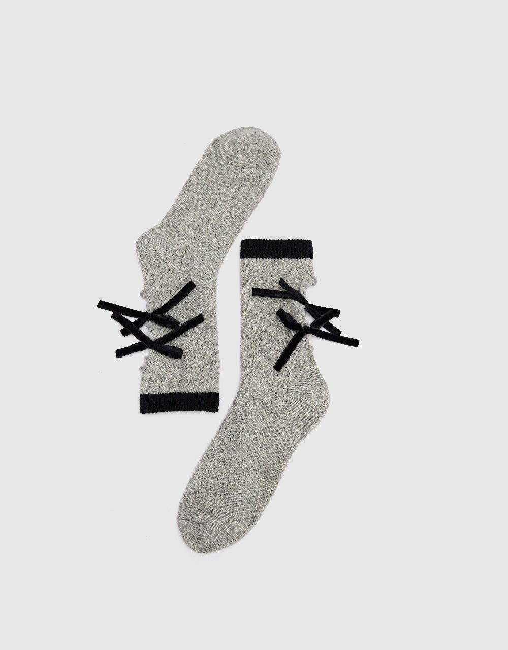 Two Toned Mid-Length Socks