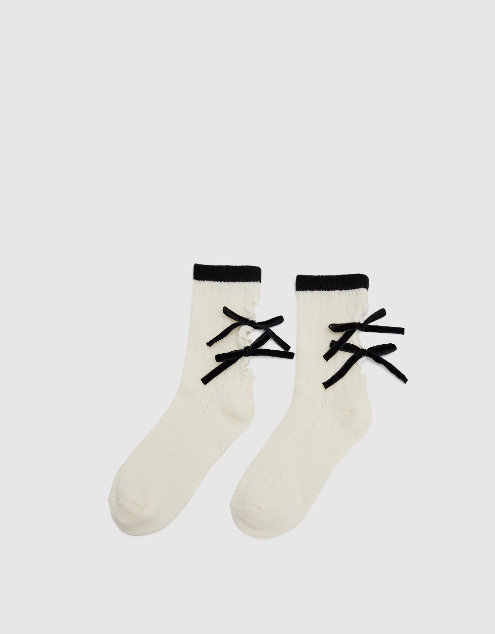 Two Toned Mid-Length Socks