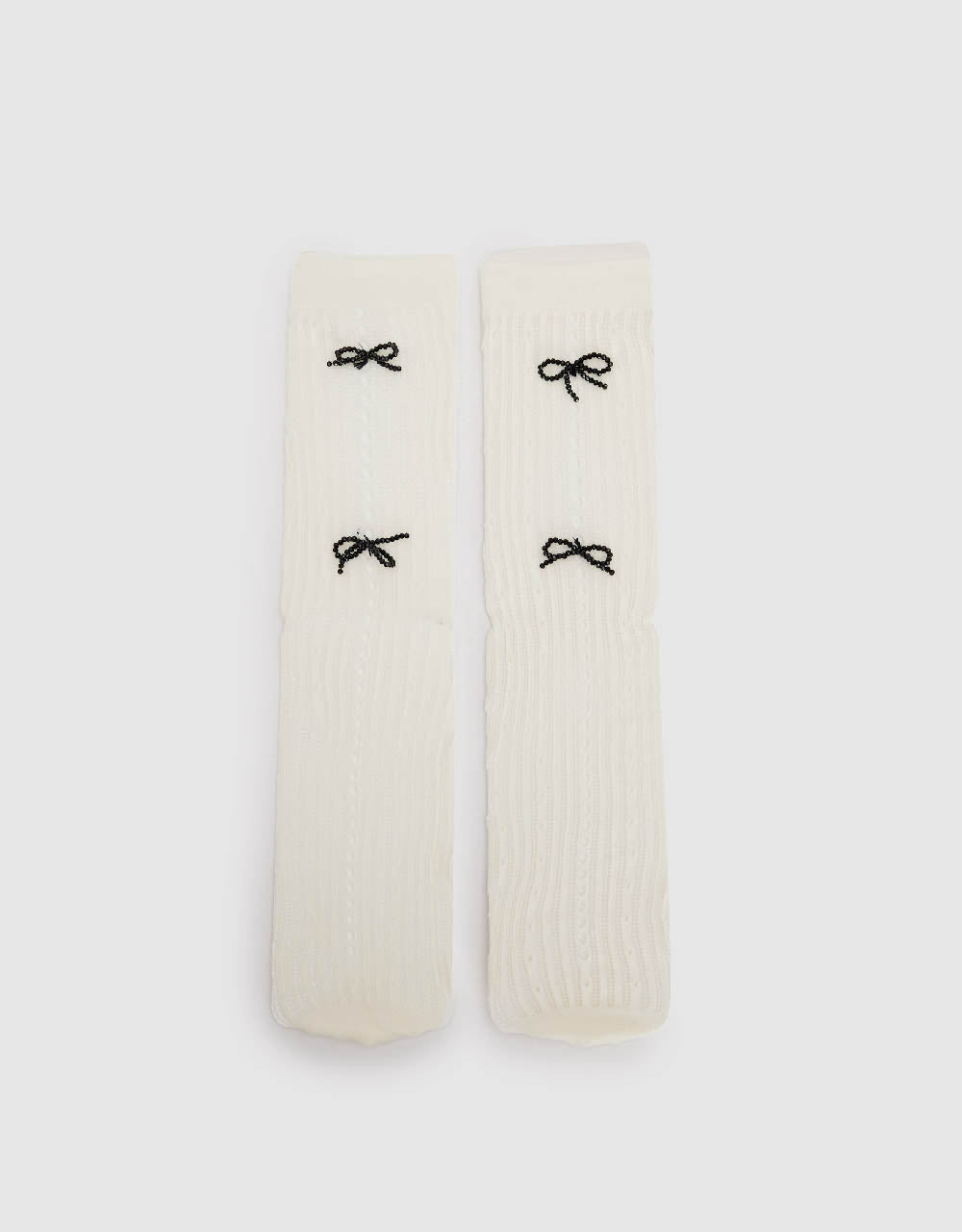 Bow Tie Décor Mid-Length Socks