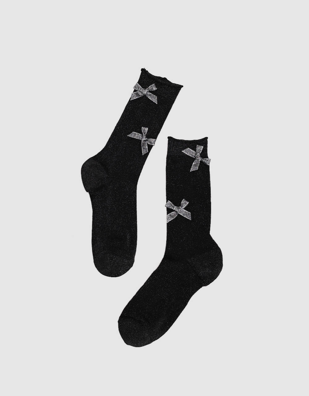 Bow Tie Décor Mid-Length Socks