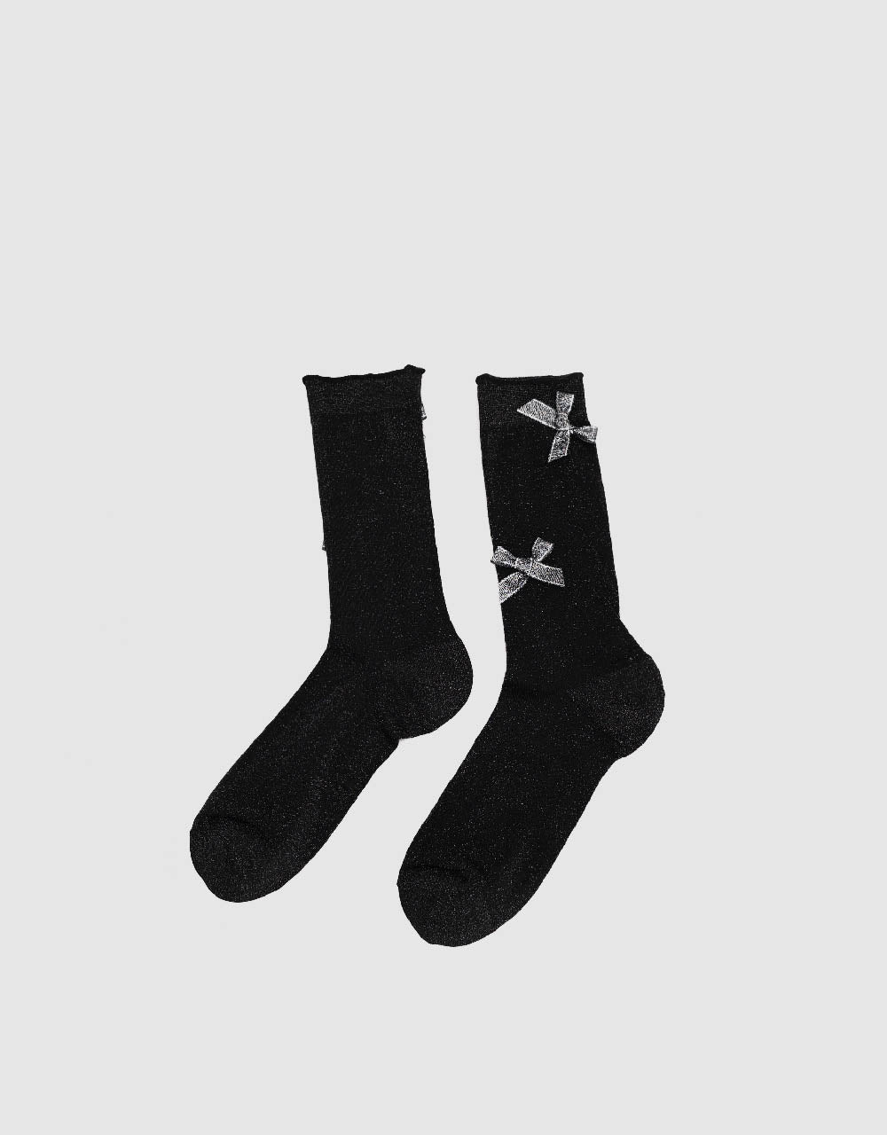 Bow Tie Décor Mid-Length Socks