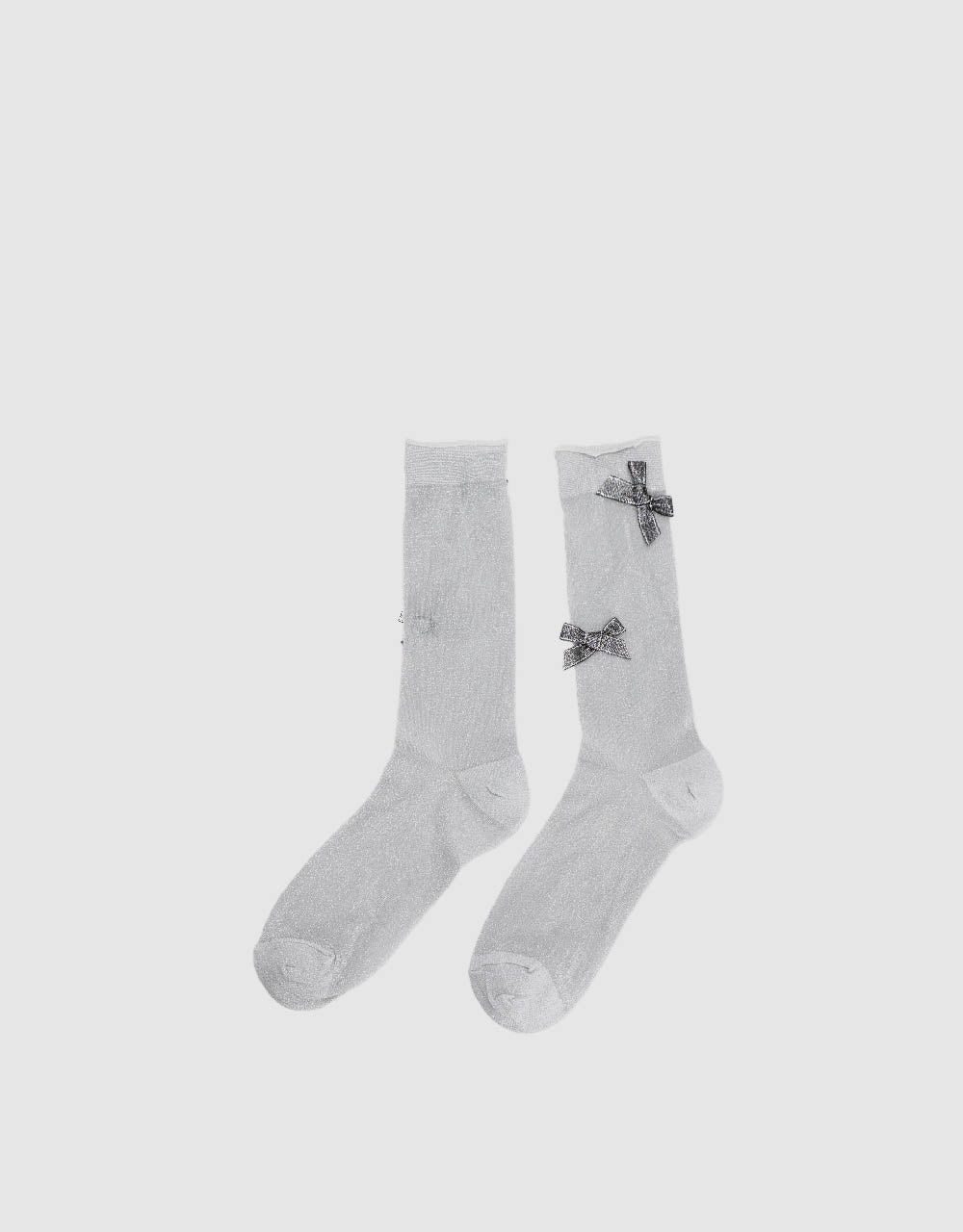 Bow Tie Décor Mid-Length Socks