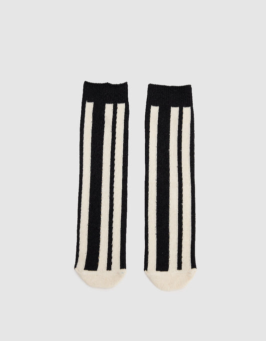 Wave Printed Mid-Length Socks