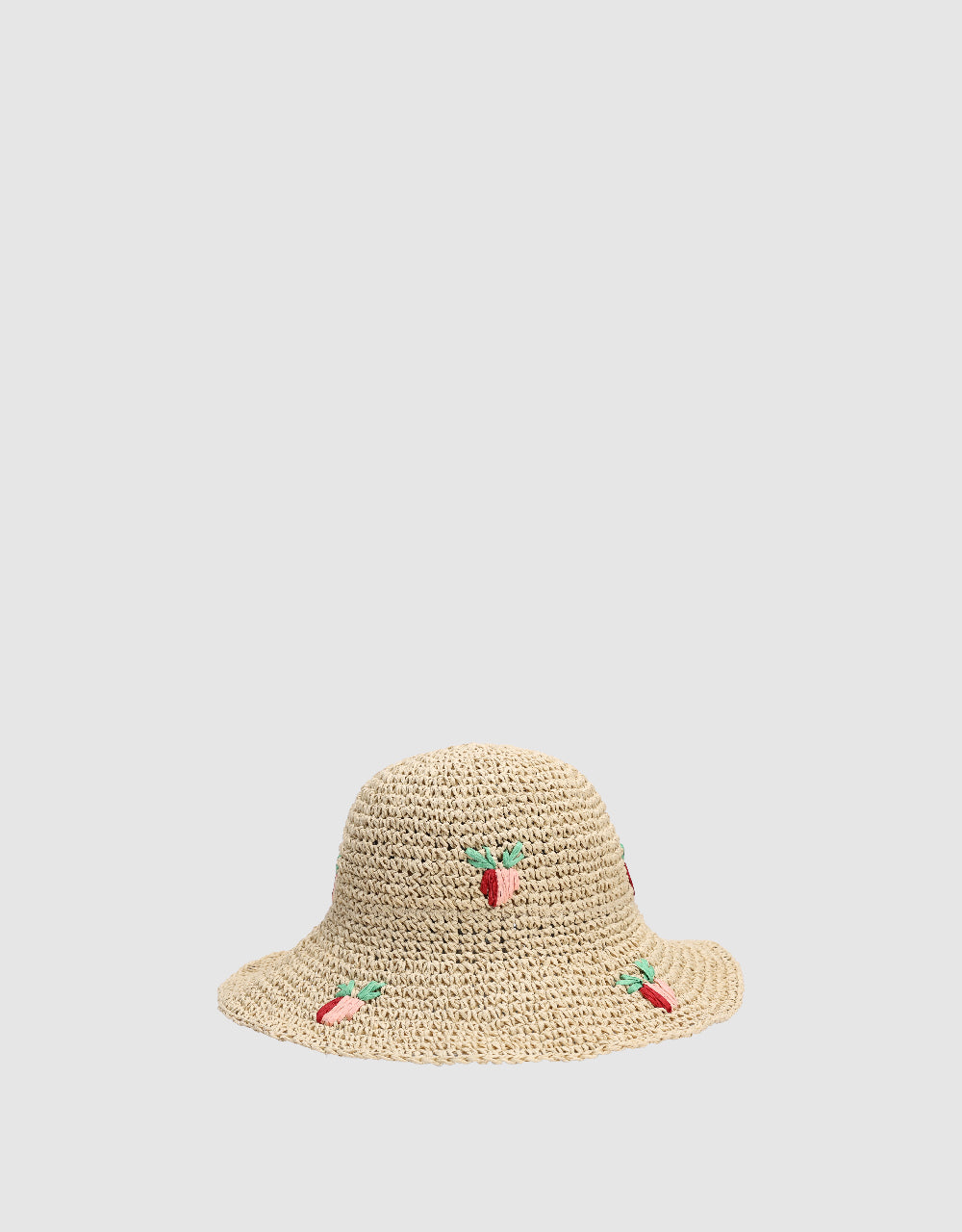 Fruit Embroidered Straw Hat