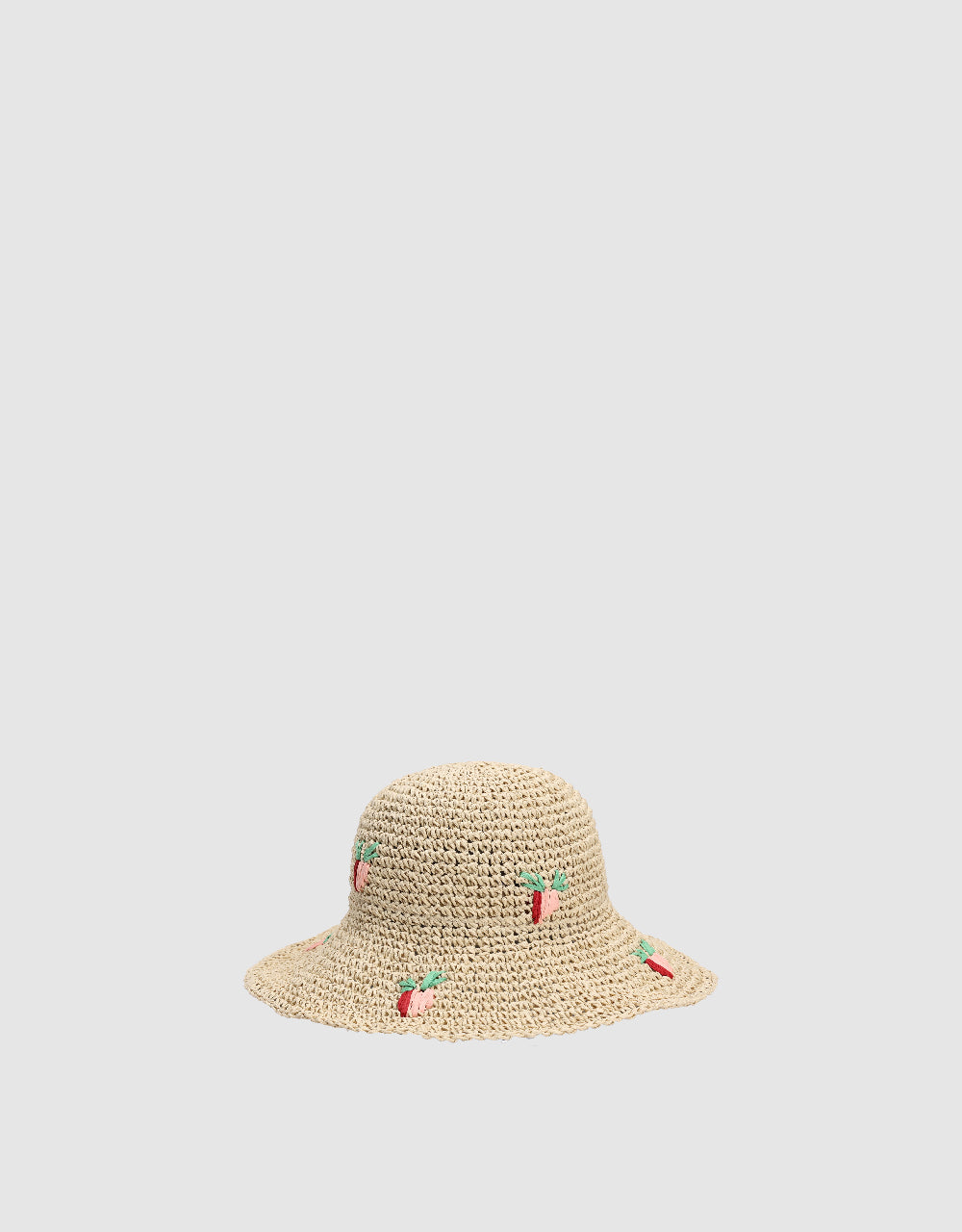 Fruit Embroidered Straw Hat