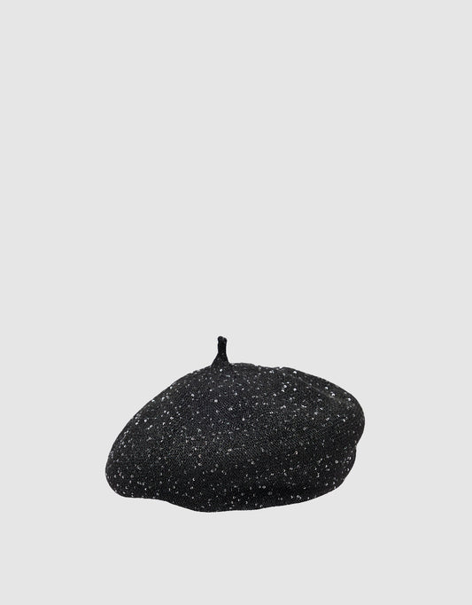 Rhinestone Décor Beret