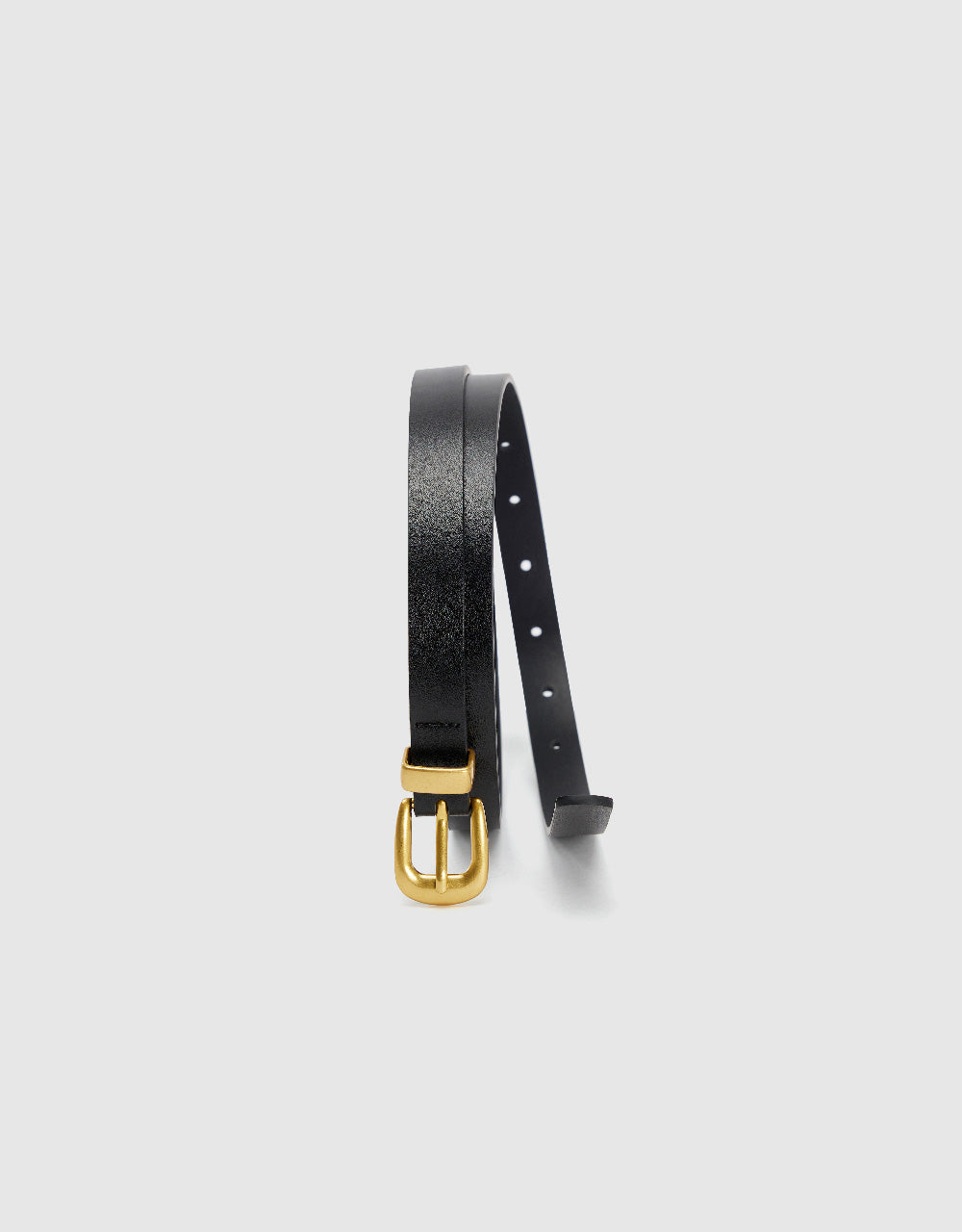 Frame Buckle Skinny Belt