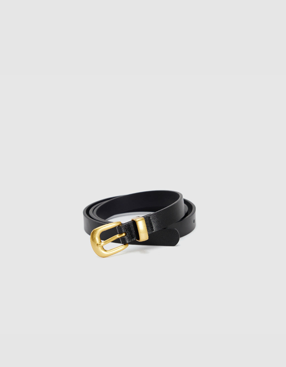 Frame Buckle Skinny Belt