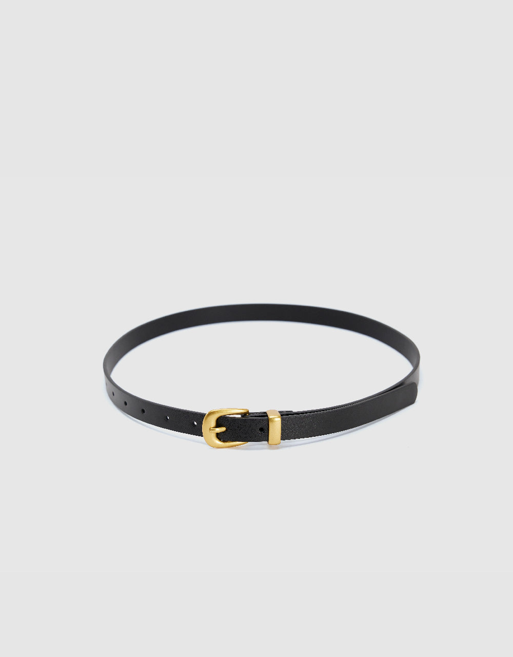 Frame Buckle Skinny Belt