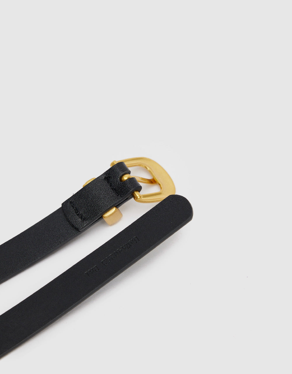 Frame Buckle Skinny Belt