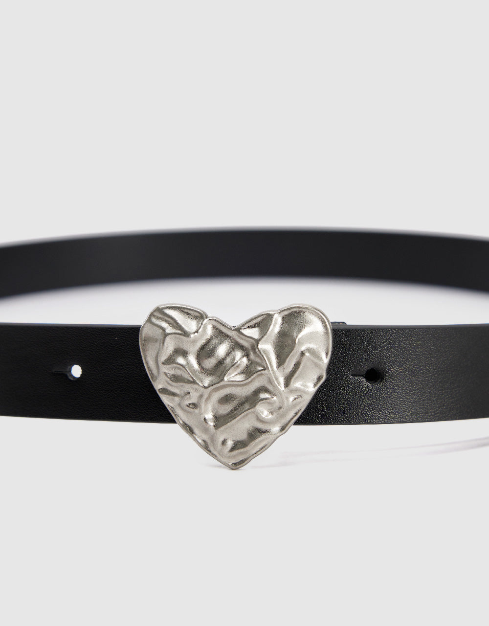 Gradient Heart Shape Plate Buckle Belt