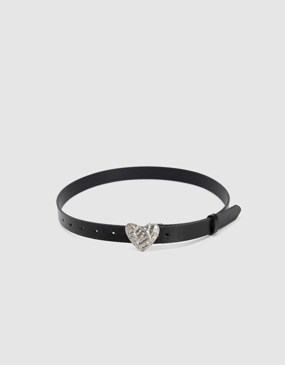 Gradient Heart Shape Plate Buckle Belt