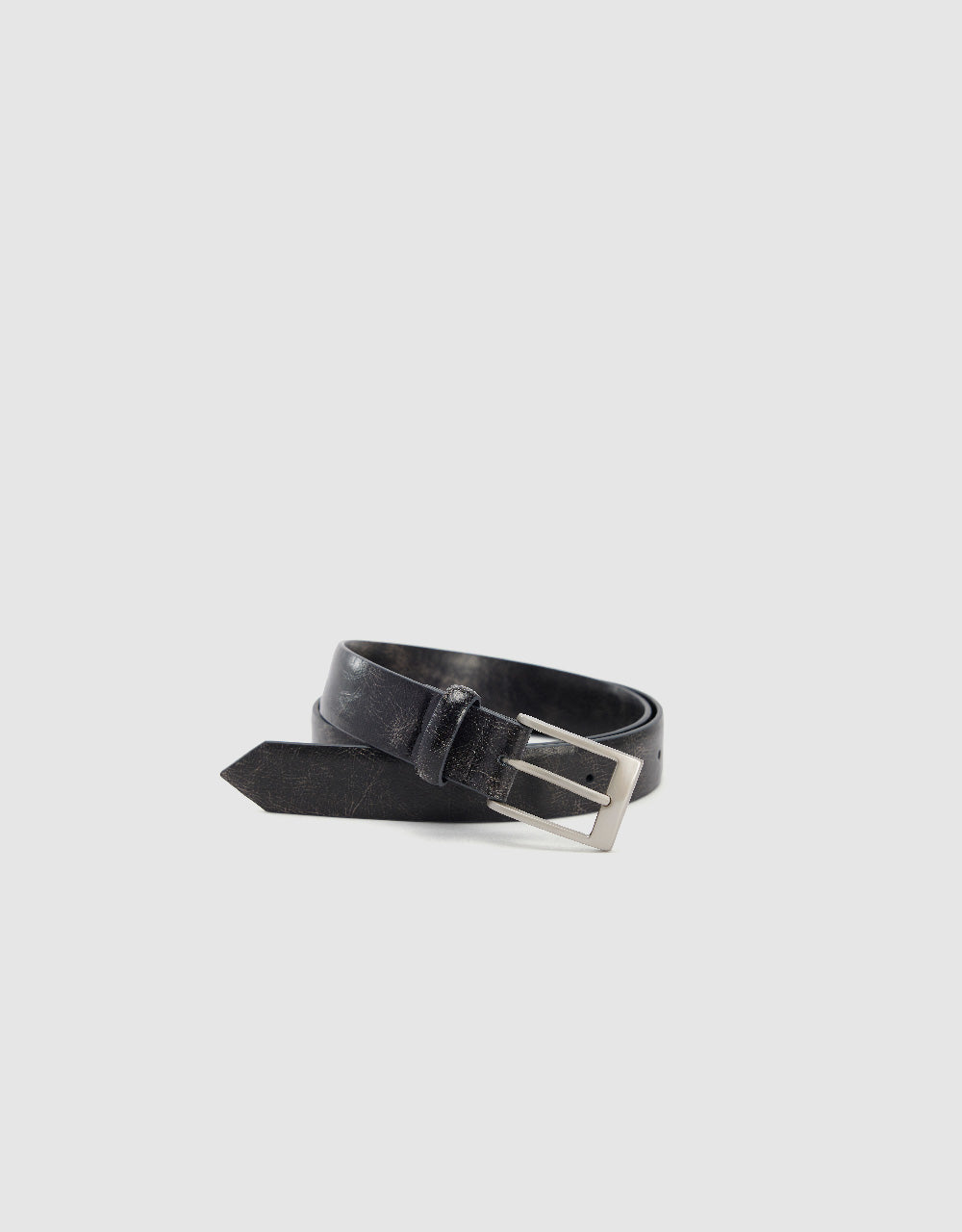 Distressed Vegan Leather Belt