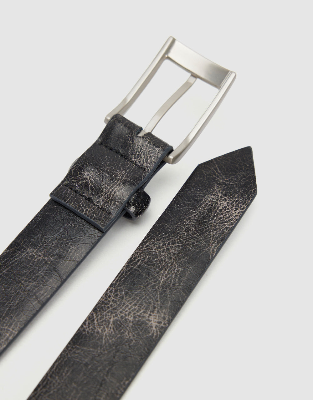 Distressed Vegan Leather Belt