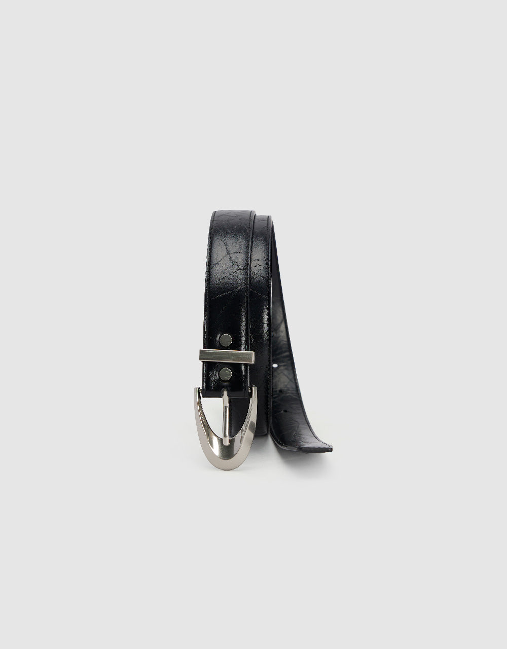 Embossed Vegan Leather Belt