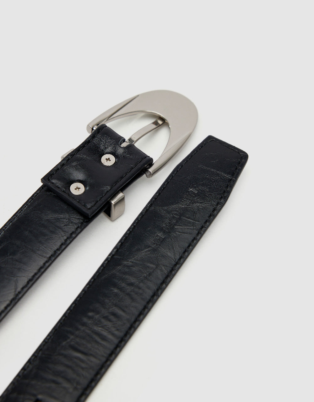 Embossed Vegan Leather Belt