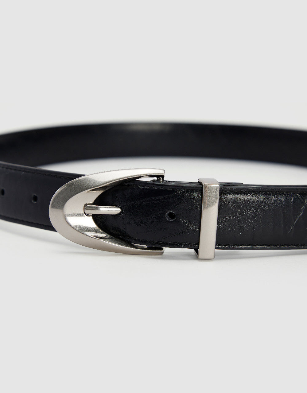 Embossed Vegan Leather Belt