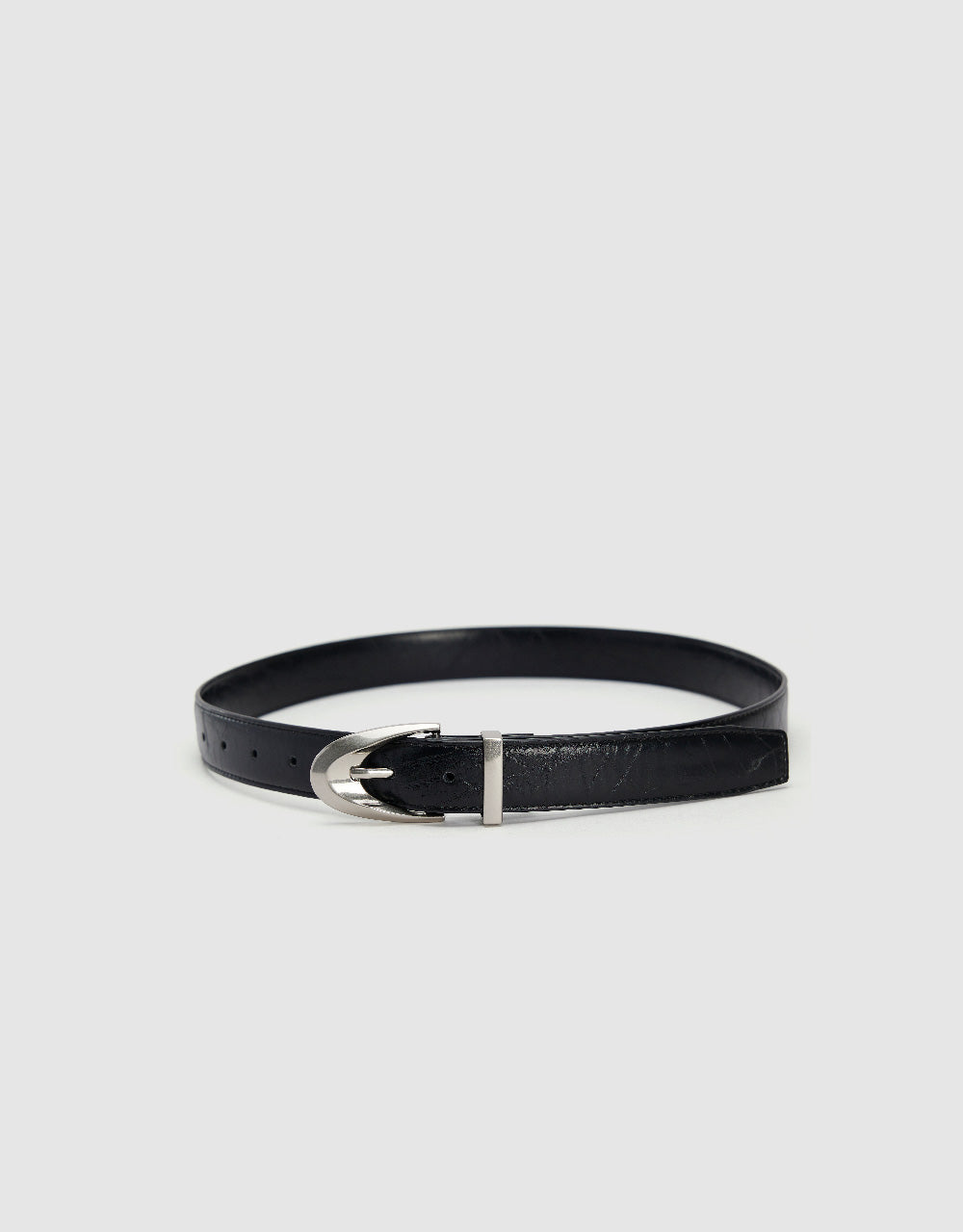 Embossed Vegan Leather Belt