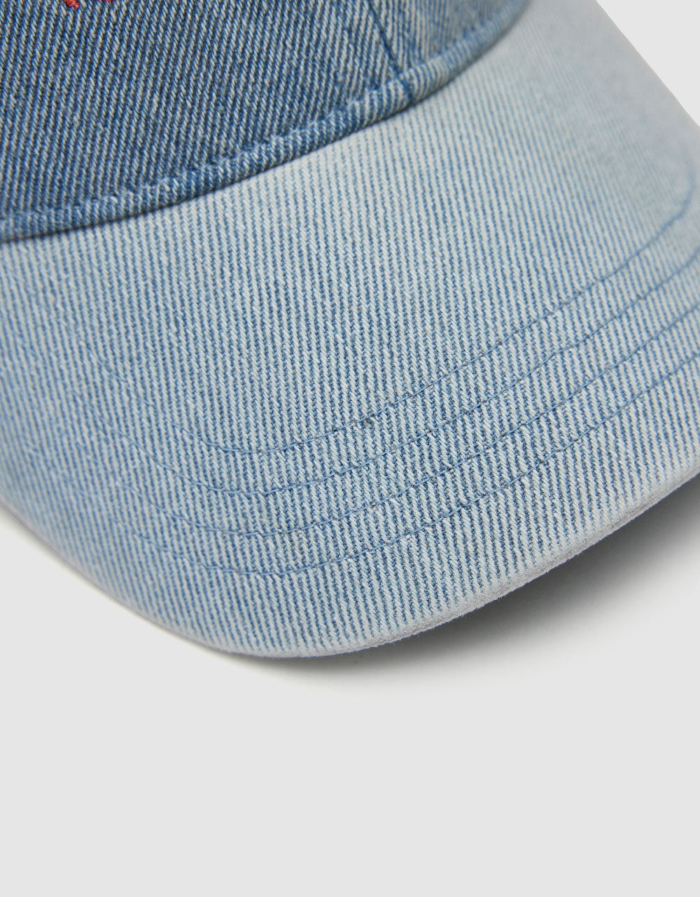 Letter Embroidered Denim Baseball Cap