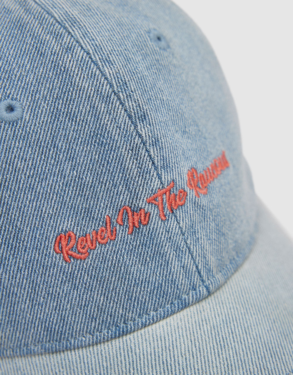 Letter Embroidered Denim Baseball Cap