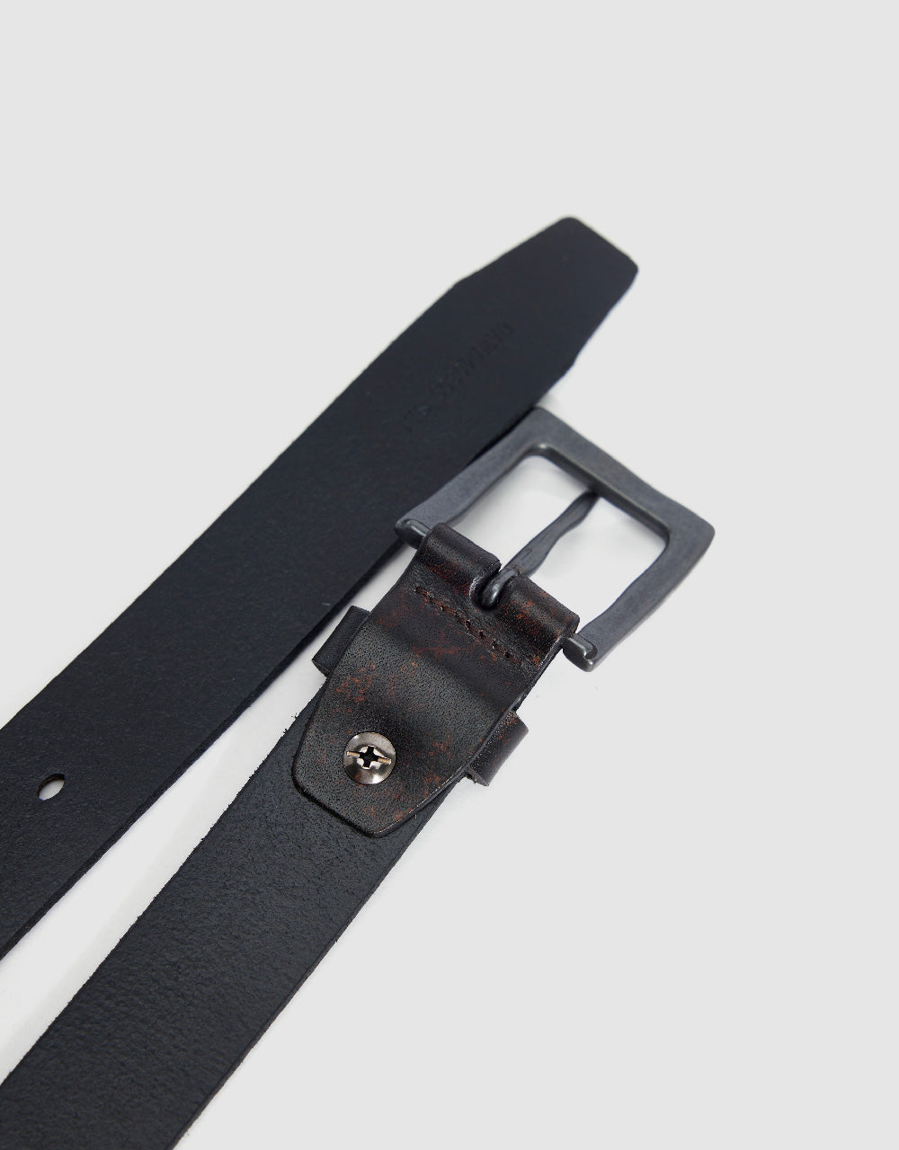 Embossed Vegan Leather Belt