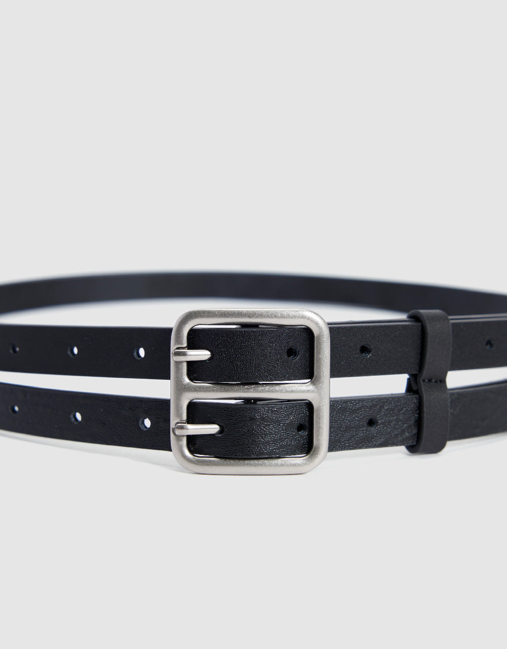 Vegan Leather Double Belt