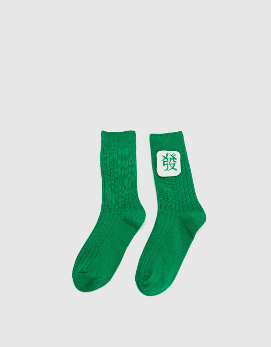 Mahjong Décor Mid-Length Socks
