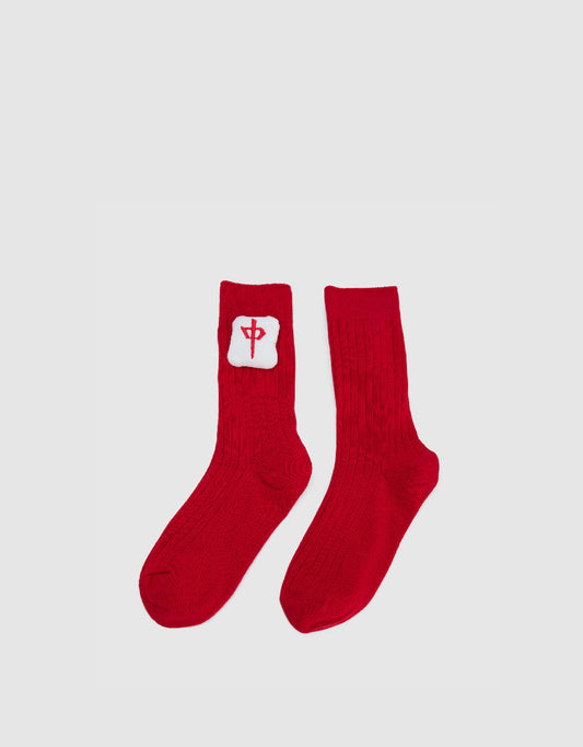 Mahjong Décor Mid-Length Socks