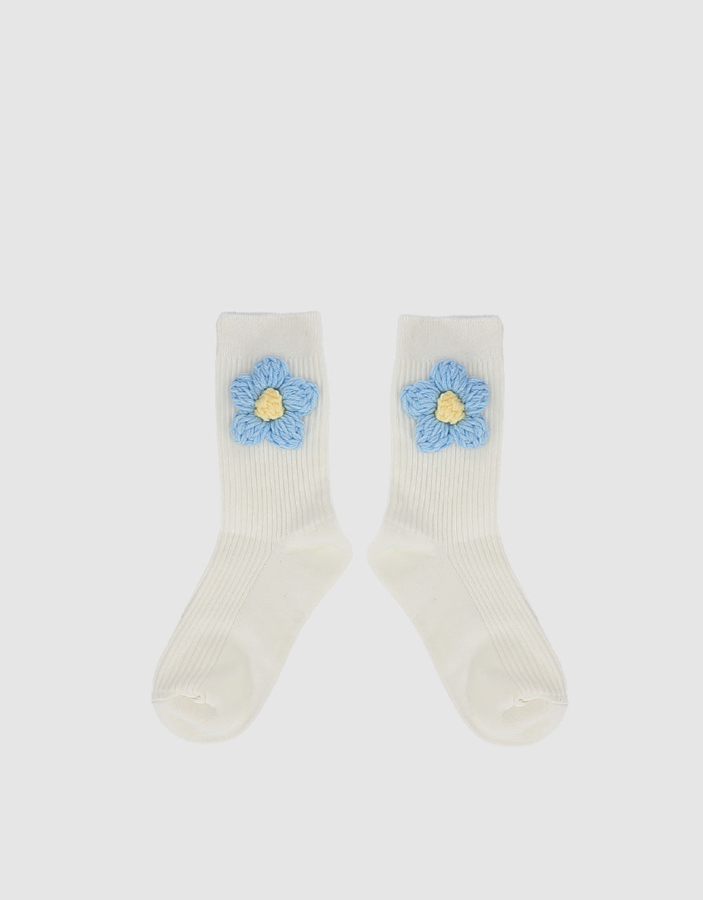 Flower Décor Mid-Length Socks