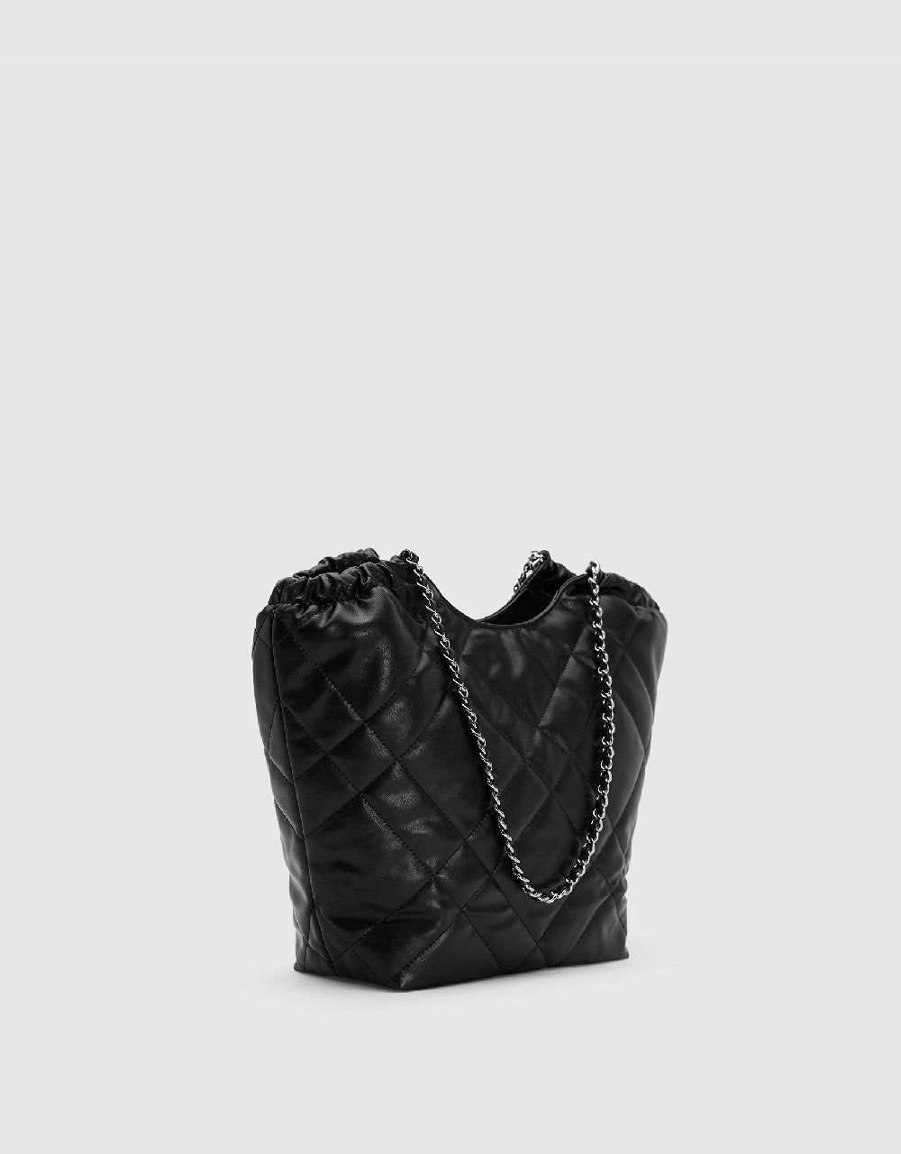 Quilted Vegan Leather Shoulder Bag