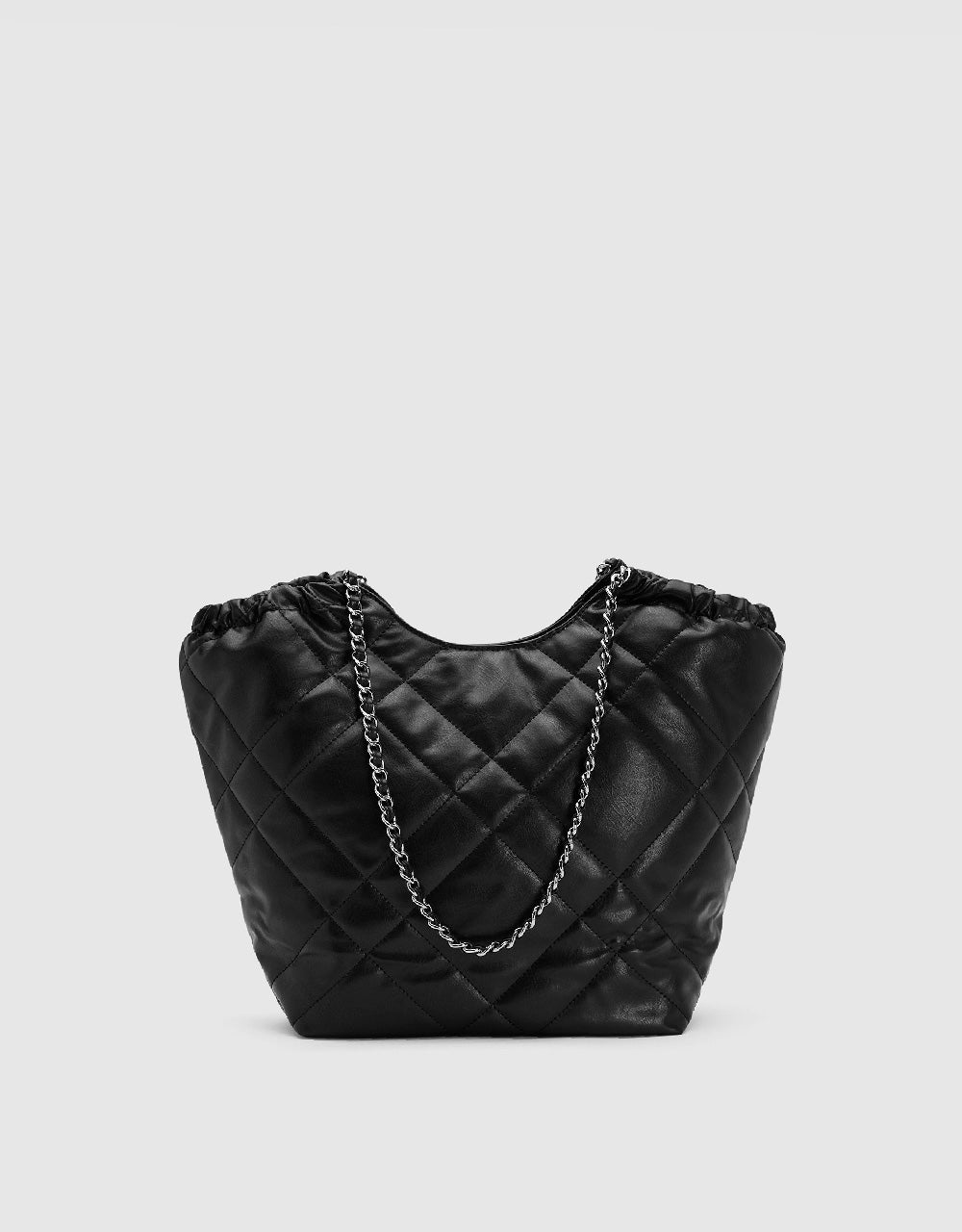 Quilted Vegan Leather Shoulder Bag