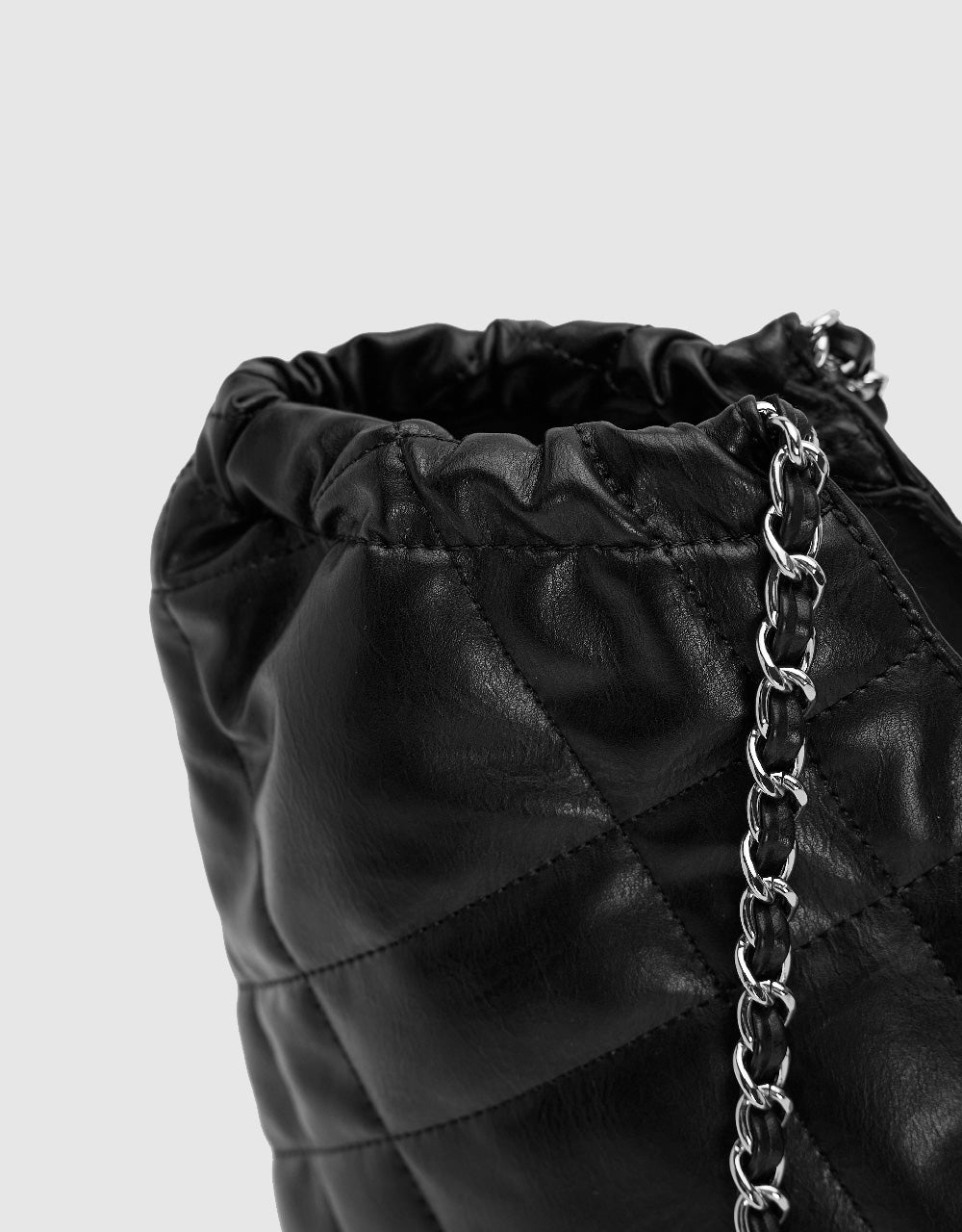 Quilted Vegan Leather Shoulder Bag