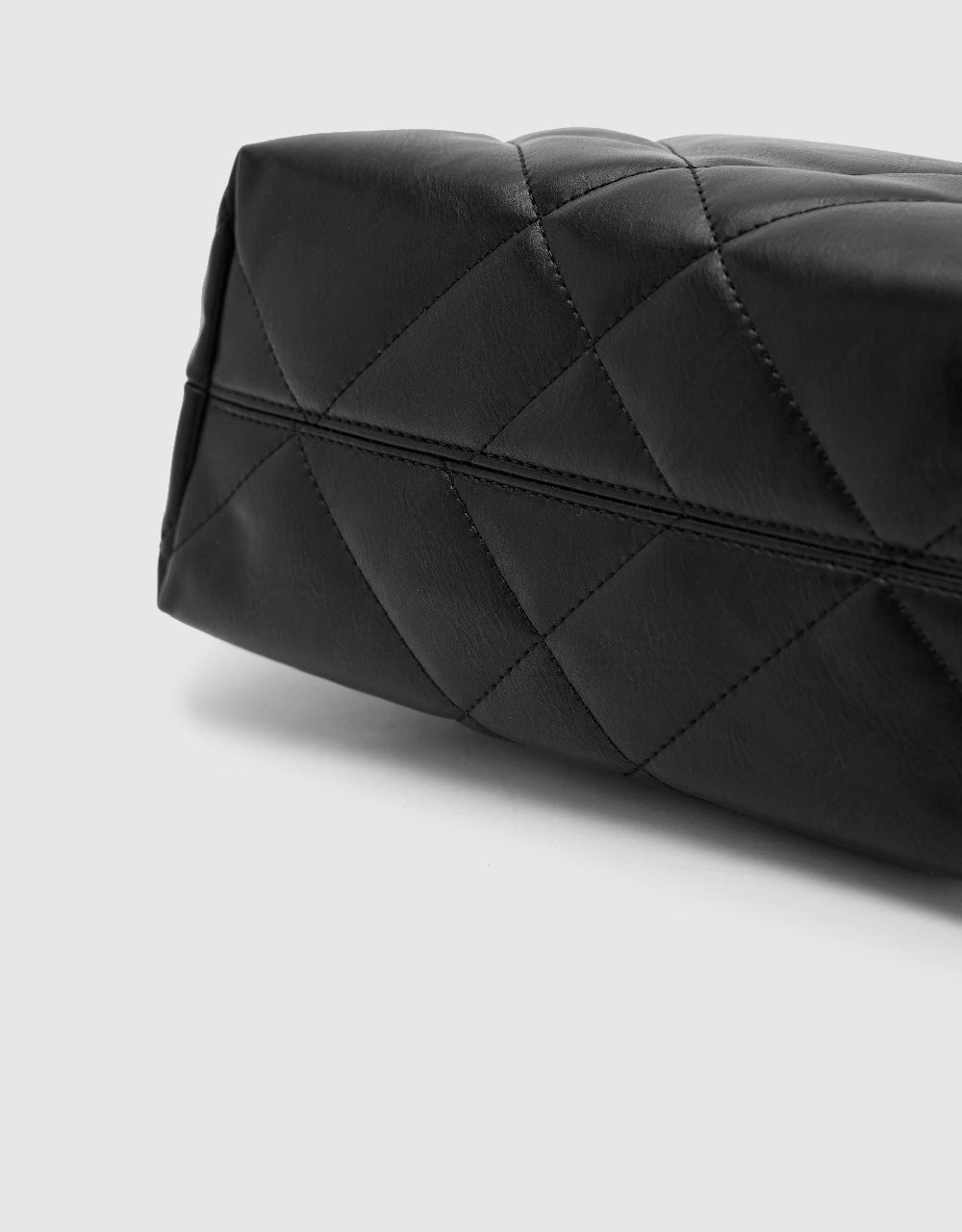 Quilted Vegan Leather Shoulder Bag