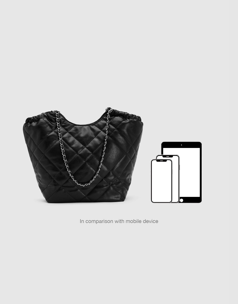 Quilted Vegan Leather Shoulder Bag