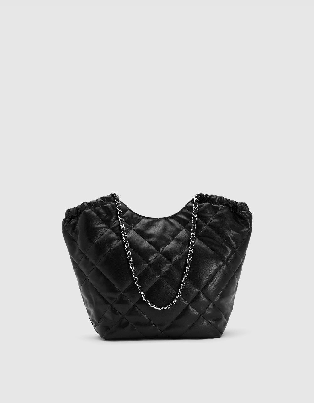 Quilted Vegan Leather Shoulder Bag