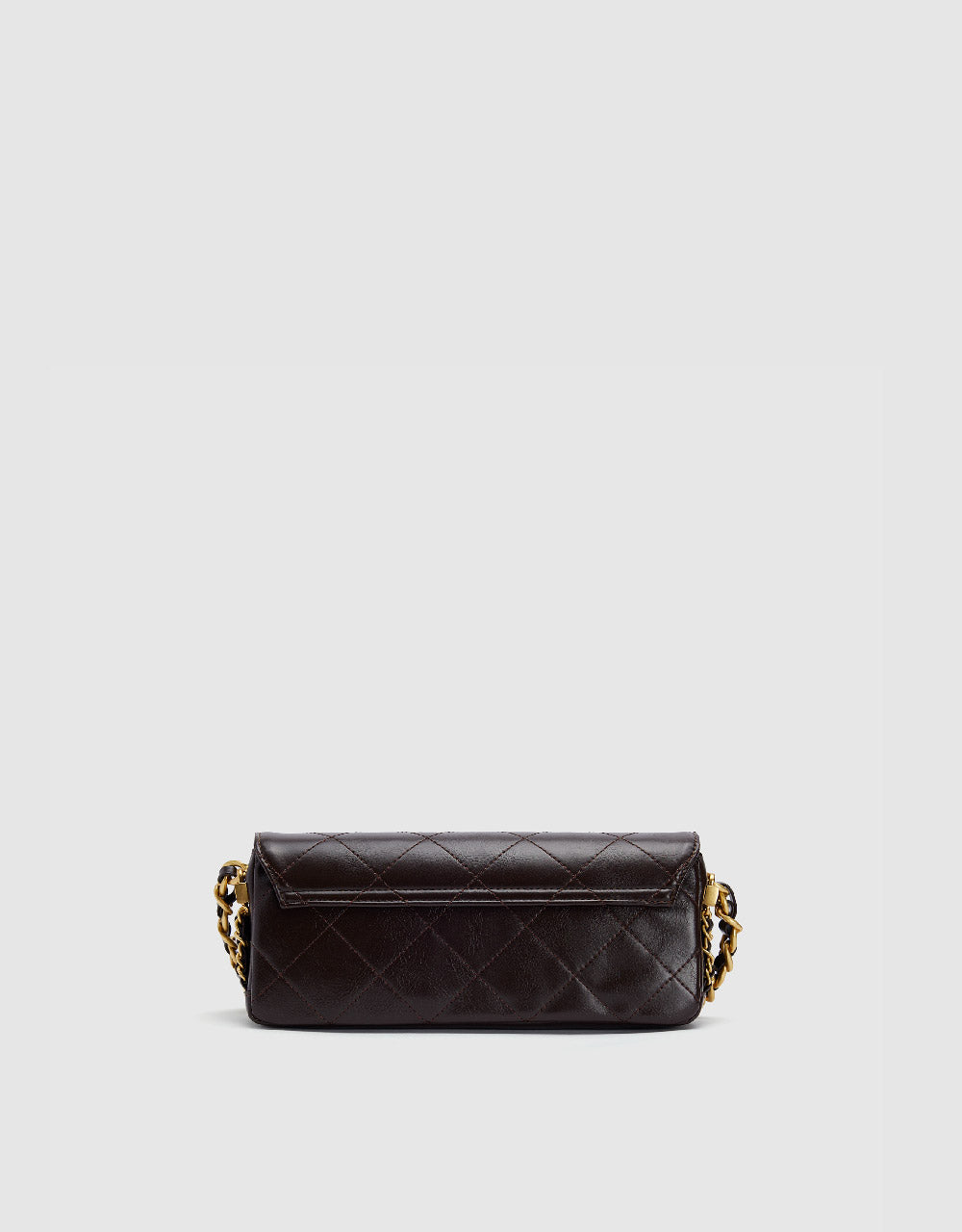 Flip Front Vegan Leather Shoulder Bag