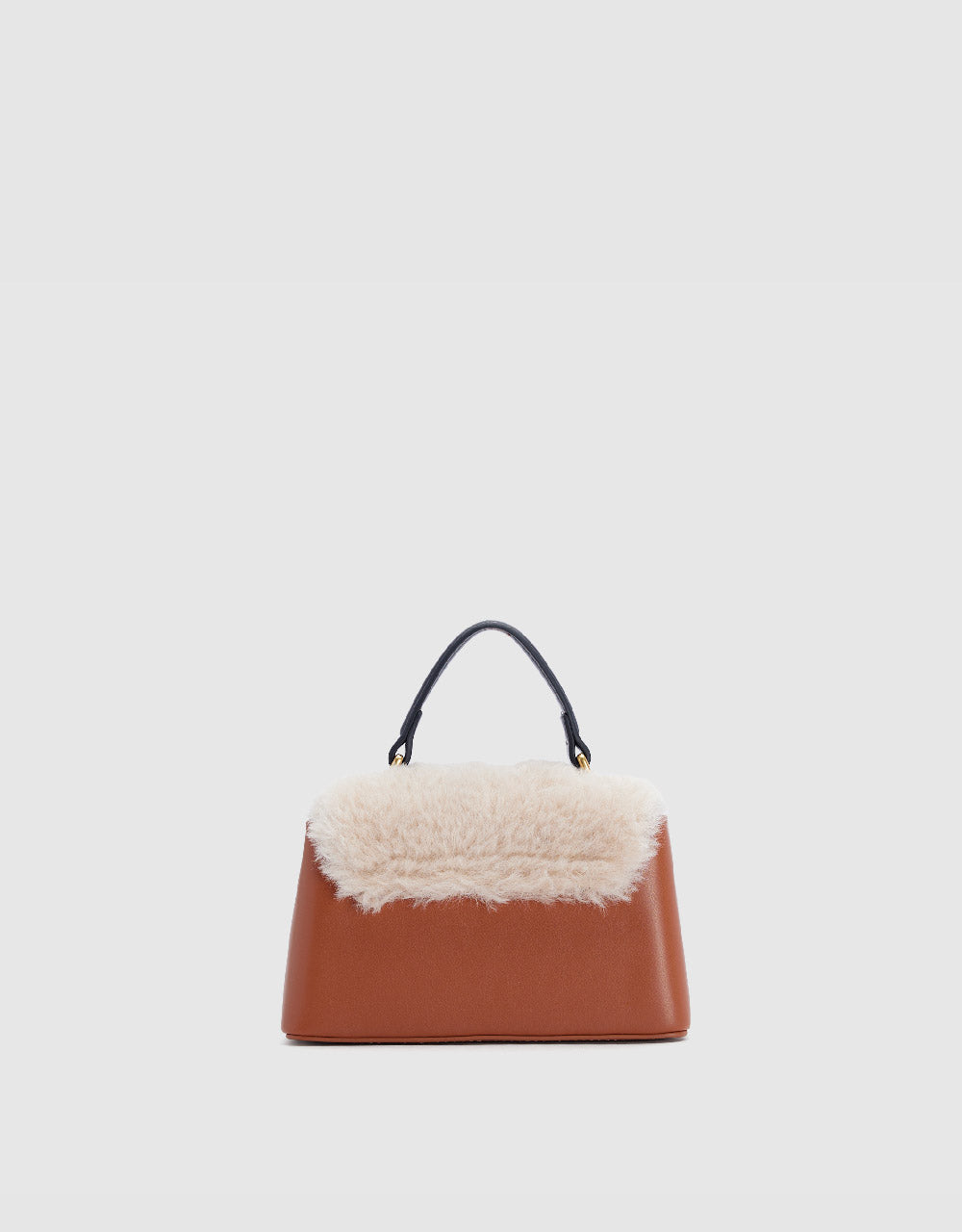 Furry Vegan Leather Shoulder Bag