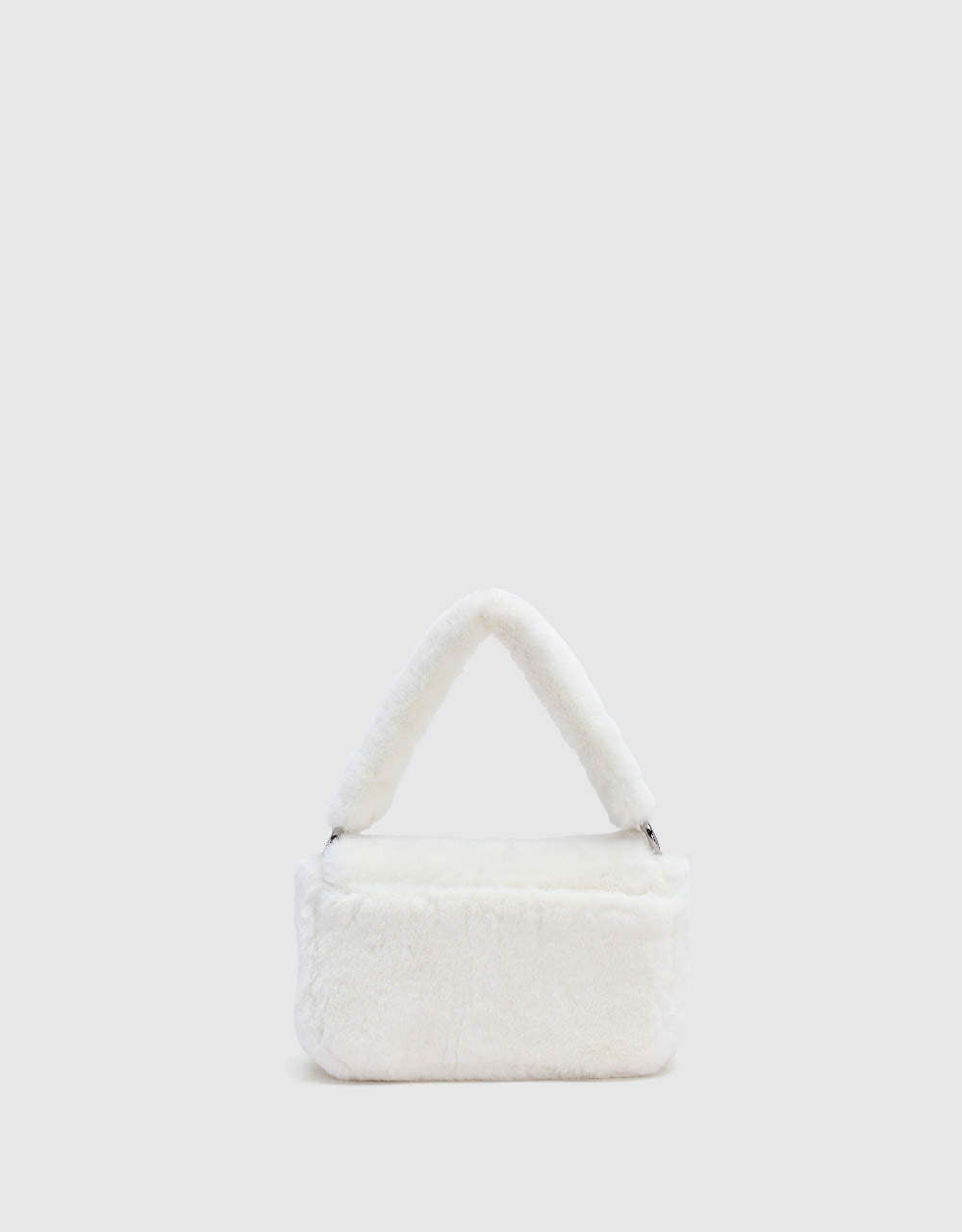 Chained Furry Shoulder Bag