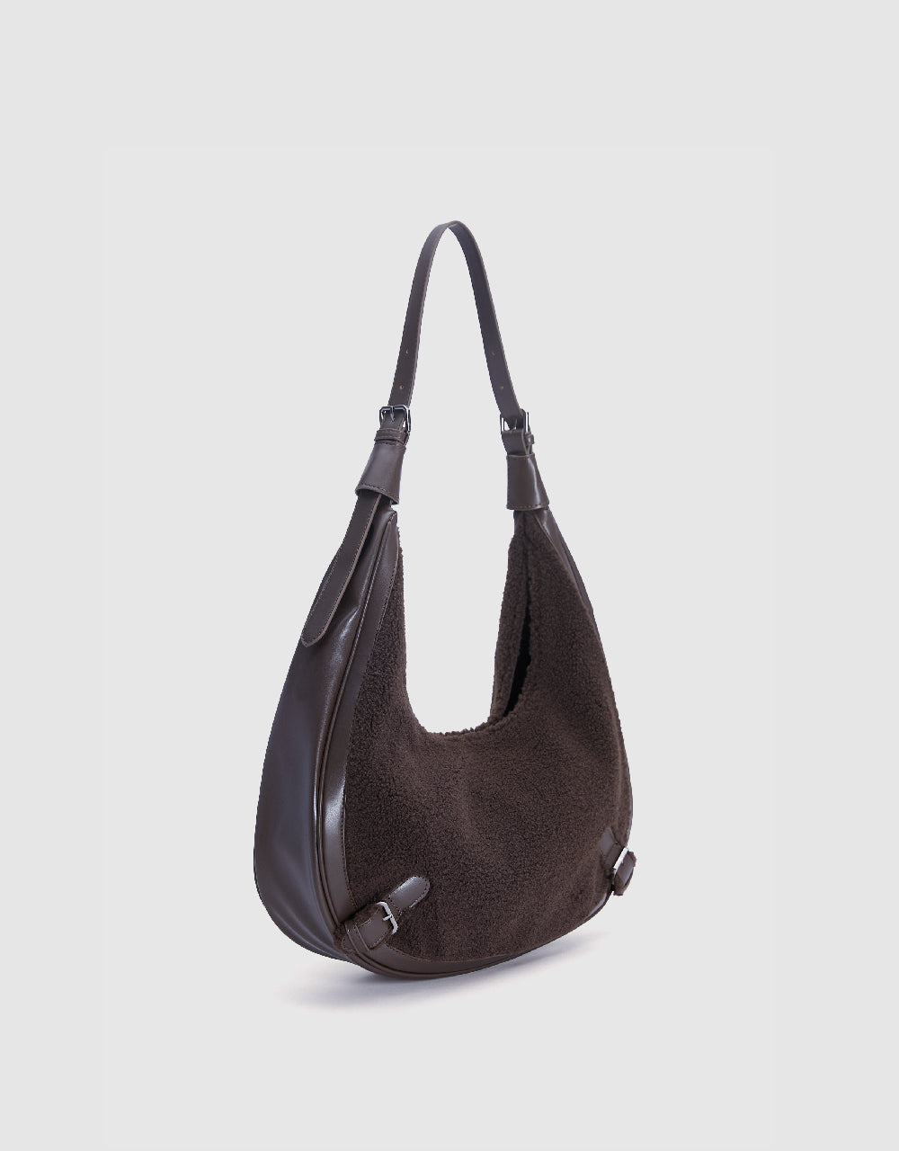 Furry Vegan Leather Shoulder Bag