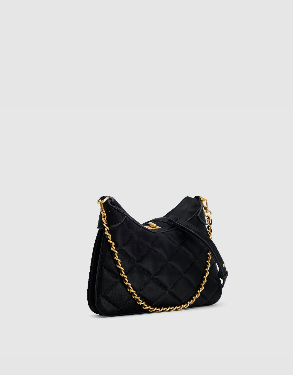 Embossed Vegan Leather Shoulder Bag