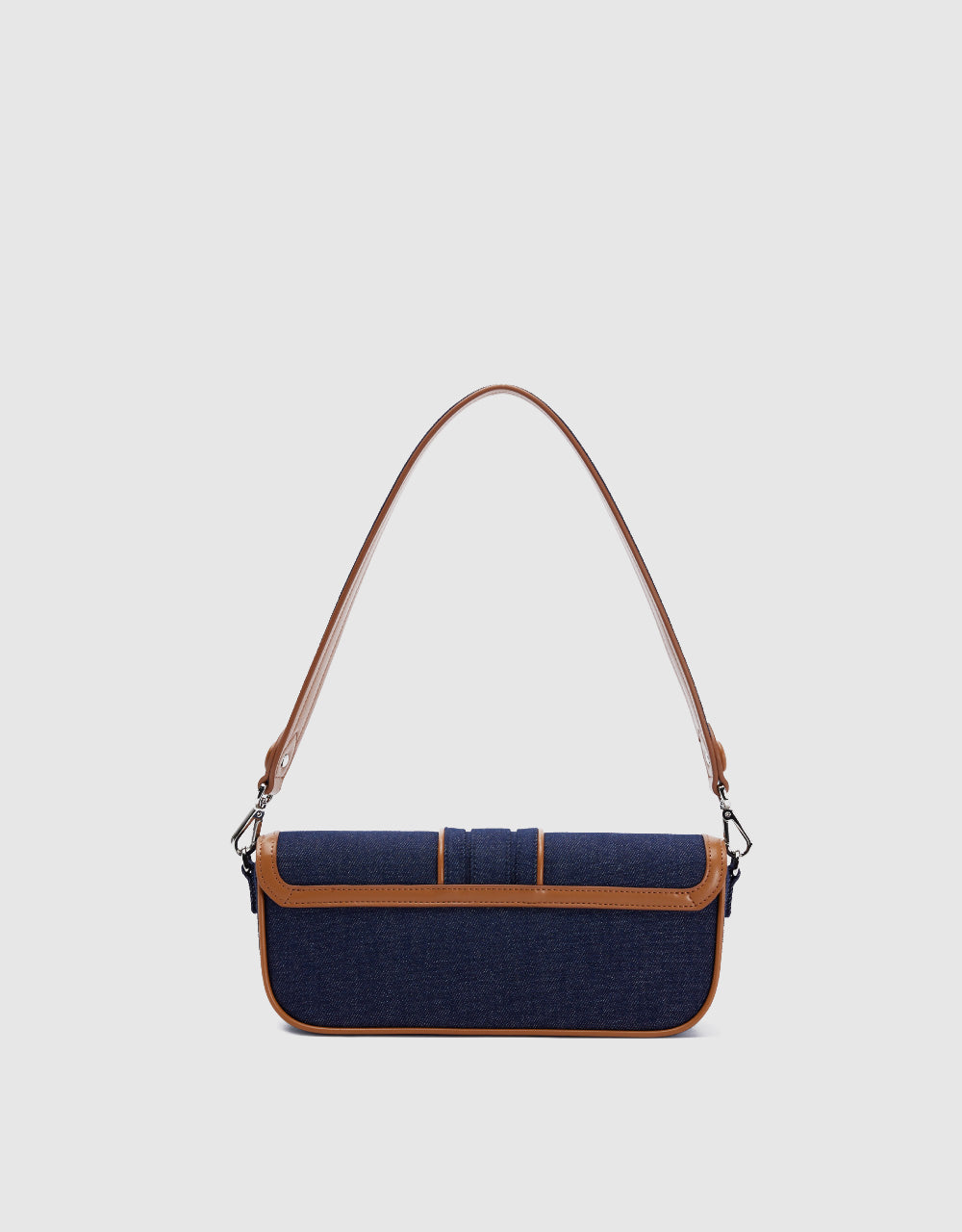 Contrast Fabric Shoulder Bag