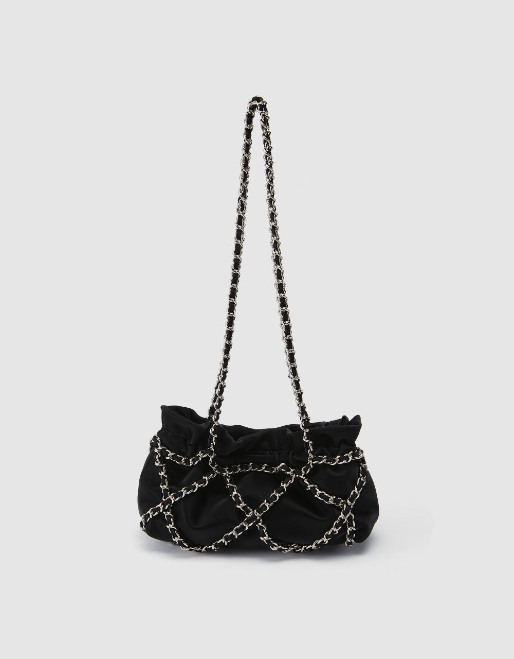 Chain Ruched Shoulder Bag