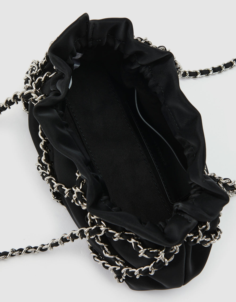 Chain Ruched Shoulder Bag